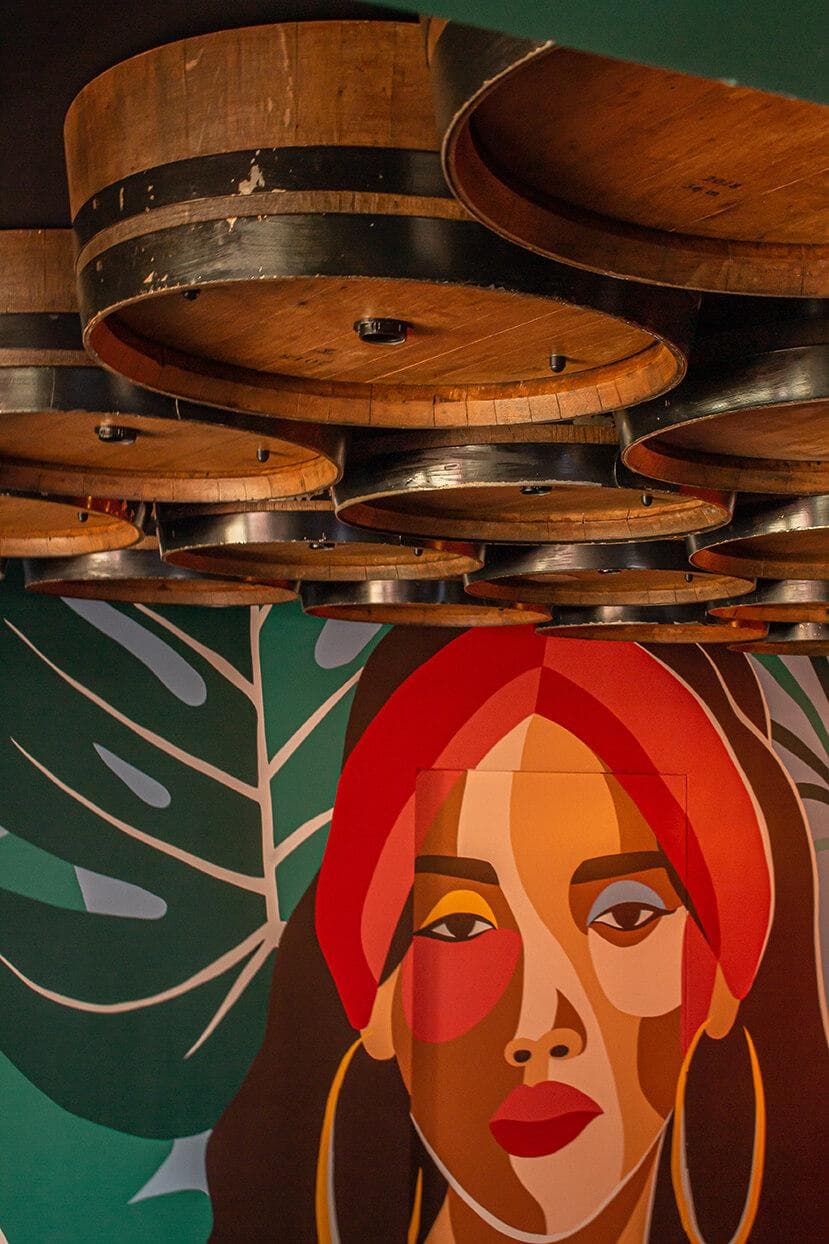 Réalisation d'une fresque figurative moderne